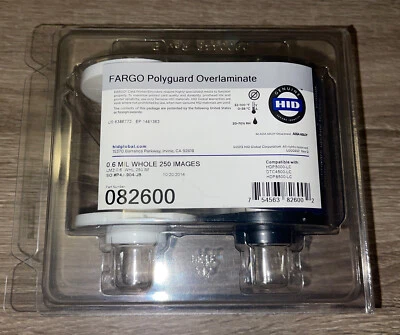 HID Fargo Polyguard Overlaminate 082600 (82600) 0.6 mil - Image 1 of 3