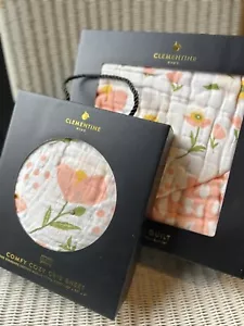 BABY BLANKET BEDSPREAD TODDLER BEDDING Comes With Free Matching Cot Sheet Gift - Picture 1 of 9