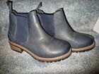 Heavenly Feed Womens Navy Ankle Boots New