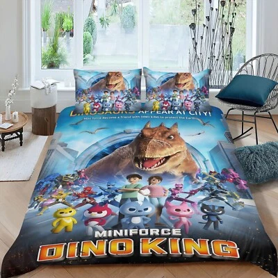 Duvet Cover Sets Miniforce 3Pcs Bedding Sets All Season for Kid Soft Lightweight - Image 1 of 4