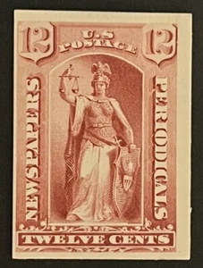 Travelstamps: US Stamps Scott #PR16p4 - 12 Cent Proof on Card Mint NGAI Hinged - Picture 1 of 5