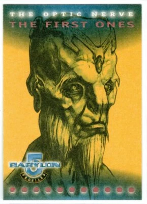 BABYLON 5 1999 SKYBOX PROFILES ON1 THE OPTIC NERVE INSERT CARD The First Ones - Image 1 of 2