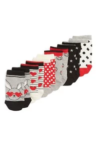 TUCKER + TATE Kids' Multicolor Assortment 6-Pack Low Cut Socks Shoe Size 4.5-8.5 - Picture 1 of 6