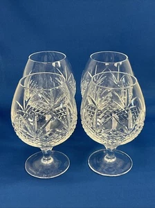 Royal Doulton Vintage Cut Crystal Brandy Balloon Glasses Set of 4 - Picture 1 of 10