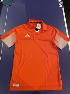 Adidas Primeblue Polo Team Orange Mens Size S
