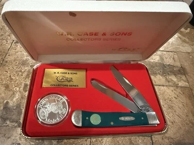 Cuchillo Case XX John Deere Serie Coleccionistas con Moneda de Plata Foto 1 de 4