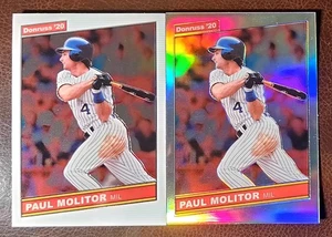 Paul Molitor 2020 Donruss Optic Retro '86 Holo Prizm/Base x2 Milwaukee Brewers - Picture 1 of 2