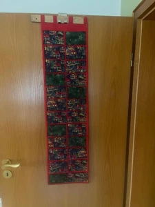 Adventskalender  Stoff zum selber Füllen Aufhängen Wand/Tür,schöne Motive - Bild 1 von 6