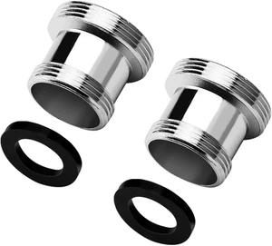 2 Stück Wasserhahn Adapter M18 Auf M22, Gewindeadapter Für Außengewinde M18 Und  - Bild 1 von 12