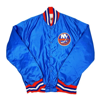Vtg Rare NHL New York Islanders Blue Starter Satin Bomber Jacket Men’s XL - Image 1 of 4