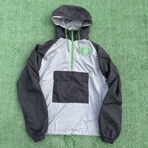 Oregon DUCKS Football TEAM ISSUED Nike Windbreaker 1/4 Zip JACKET     Men's  2XL - Picture 1 of 6
