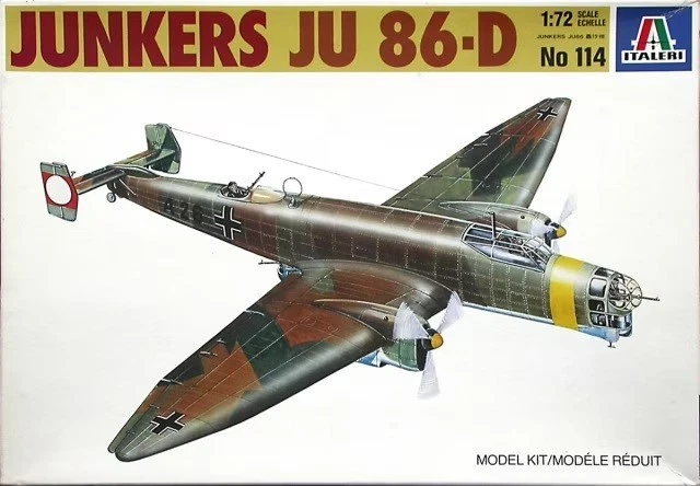 1/72 ITALERI No.114; JUNKERS Ju 86D  Jumo 205 Diesel Engines  ** MISB ** - Image 1 of 1