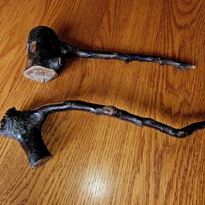  Shillelagh Irlandés Espino Negro Natural 15" Palo De Colección 2 Tréboles Palo Foto 1 de 4