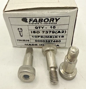 Tornillo de hombro cabeza moleteada hexagonal acero inoxidable A2 (M8) x 16 mm - Imagen 1 de 3