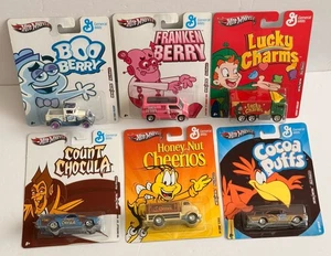 Hot Wheels Pop Culture 2011 General Mills Cereal RARE SET of 6 New - Picture 1 of 21