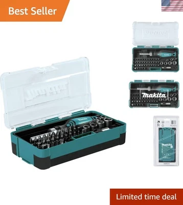 Makita 47 Pc. Ratchet and Bit Set: Durable Metal Construction in Portable Case - Image 1 of 4