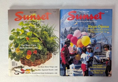 Vintage Sunset Magazines Eighties 80s 1980s - Image 1 of 4