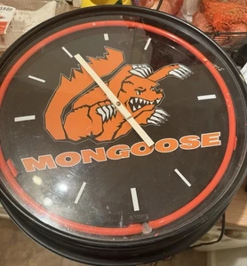 Vintage Mongoose Bicycles Fahrrad Bike Shop Neon Style 14" Uhr As Is Need Work - Bild 1 von 24