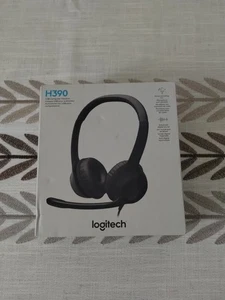 Logitech H390 Over-Head Comfort Auriculares USB con Micrófono con Cancelación de Ruido * NUEVO - Imagen 1 de 2