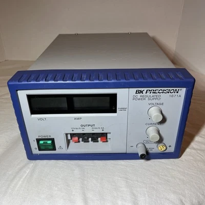 BK Precision 1671A DC Power Supply, 0-30VDC, 0-5A - One Positive Terminal Broken - Imagem 1 de 4