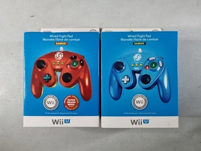 Nintendo Wii/Wii U контроллер лот: Zero костюм и Samus издание проводной бой подушечка новый - Изображение 1 из 4