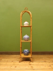 Vintage Mid Century Boho Tiki Bamboo Stand - Picture 1 of 23