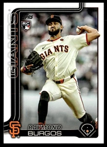 2025 Topps Update Baseball #US115 Raymond Burgos San Francisco Giants Rookie - Picture 1 of 2