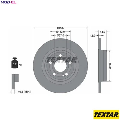 2x BRAKE DISC 92323203 FOR MERCEDES-BENZ B-CLASS GLB/SUV GLA A-CLASS B-KLASSE - Image 1 of 4