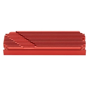 (Red)M.2 2280 SSD Heatsink 45 Inclined Degrees Easy To Install Aluminum Alloy - Photo 1/12
