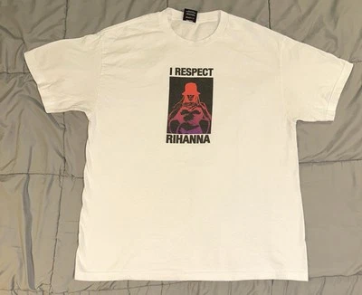 Camiseta Don’t Be Mad "I Respect Rihanna" Para Hombre Talla XL DBM JFG 100% Auténtica ¡Rara! Foto 1 de 4