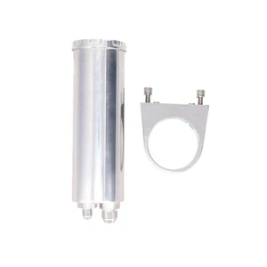 Universal Billet Aluminum Remote Power Steering Reservoir Polished - Picture 1 of 1