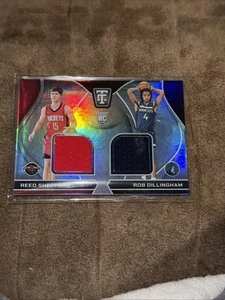 2024-25 Panini Totally Certified - Reed Sheppard/Rob Dillingham Dual Patch RC - Picture 1 of 2