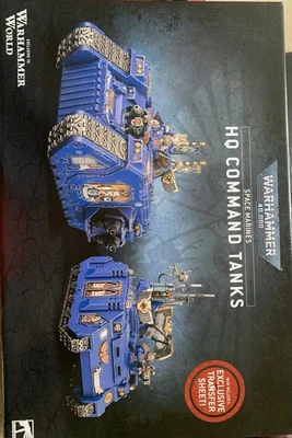 GAMES WORKSHOP Warhammer 40K Space Marine HQ Command Tanks Warhammer World NEW Box From U.K.