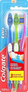 Colgate Extra Clean Toothbrush, Soft Toothbrush for 3 Count (Pack of 1) - Picture 1 of 9