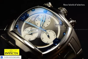 Reloj de cuarzo suizo Invicta para hombre Lupah Gunmetal esfera cronógrafo acero inoxidable - Imagen 1 de 8