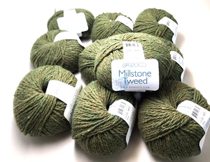 Bag of 10 Berroco Millstone Tweed Worsted 60% Wool/40% Poly/Viscose 50g/97yd DS - Picture 1 of 2
