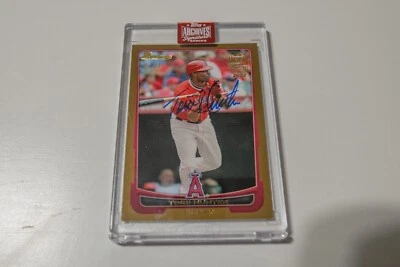 ONE OF ONE. 2012 Bowman - #108 Torii Hunter Archives On card Autograph. - Image 1 of 2