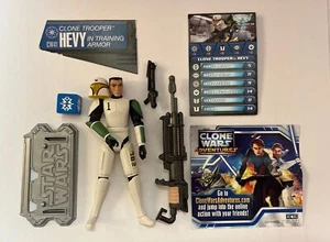 Star Wars Clone Wars CW41 Clone Trooper Hevy in armatura da addestramento sciolto completo - Foto 1 di 3