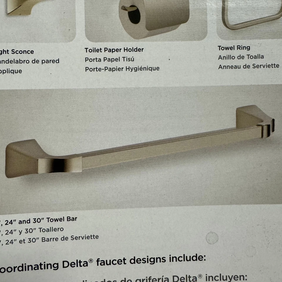Barra de toallero Delta 75218-PN Tesla 18", níquel pulido Foto 1 de 1