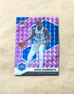 SEKOU DOUMBOUYA ~~~ (sp  #'d  /49)  PURPLE MOSAIC PRIZM ~~~ 2020 panini mosaic - Picture 1 of 3