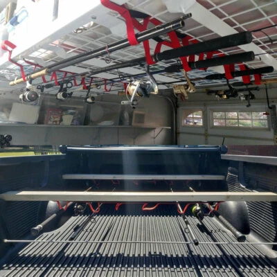 Ceiling Rack & Wall Fishing Rod Rack Fit Garage Basement,camper,Boathouse,Truck - Image 1 of 4