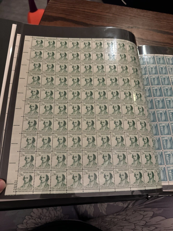 #1279 1 1/2 centavo Gallatina hoja completa como nueva de 100 MNH OG Foto 1 de 1