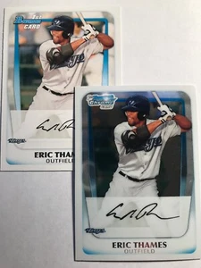 Eric Thames 2011 Bowman Lot Chrome & Paper Blue Jays Brewers Pre Rookie RC - Picture 1 of 1