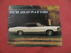 Ford model range catalog  car brochure prospekt  1967