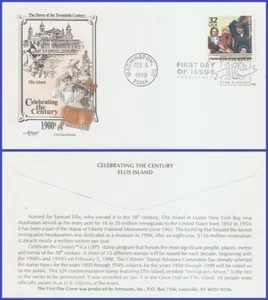 USA3 #3182i U/A Artmaster FDC 1900 inmigrantes llegaron - Imagen 1 de 1