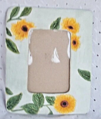 SUNFLOWER PICTURE PHOTO FRAME: 9.5" X 7.5"  - Image 1 of 3