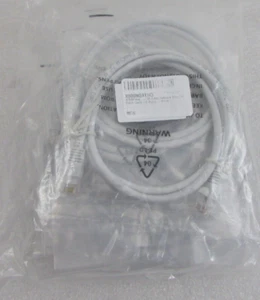 NEW 3 ft. Ethernet Patch Cable Cat 5e STP Booted - White - 10 pack - Picture 1 of 4