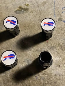 Buffalo Bills tire metal valve stem caps 4pk - Picture 1 of 1