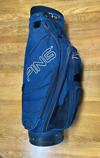 Ping Frontier Cart Golf Bag with 6-way Dividers & Rain Cover Blue