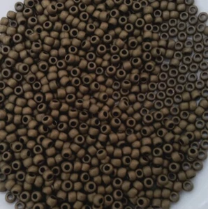 20 grams DK COPPER MATTE-COLOUR TOHO GLASS SEED BEADS SIZE 11 (2mm) COL NO. 702B - Picture 1 of 5